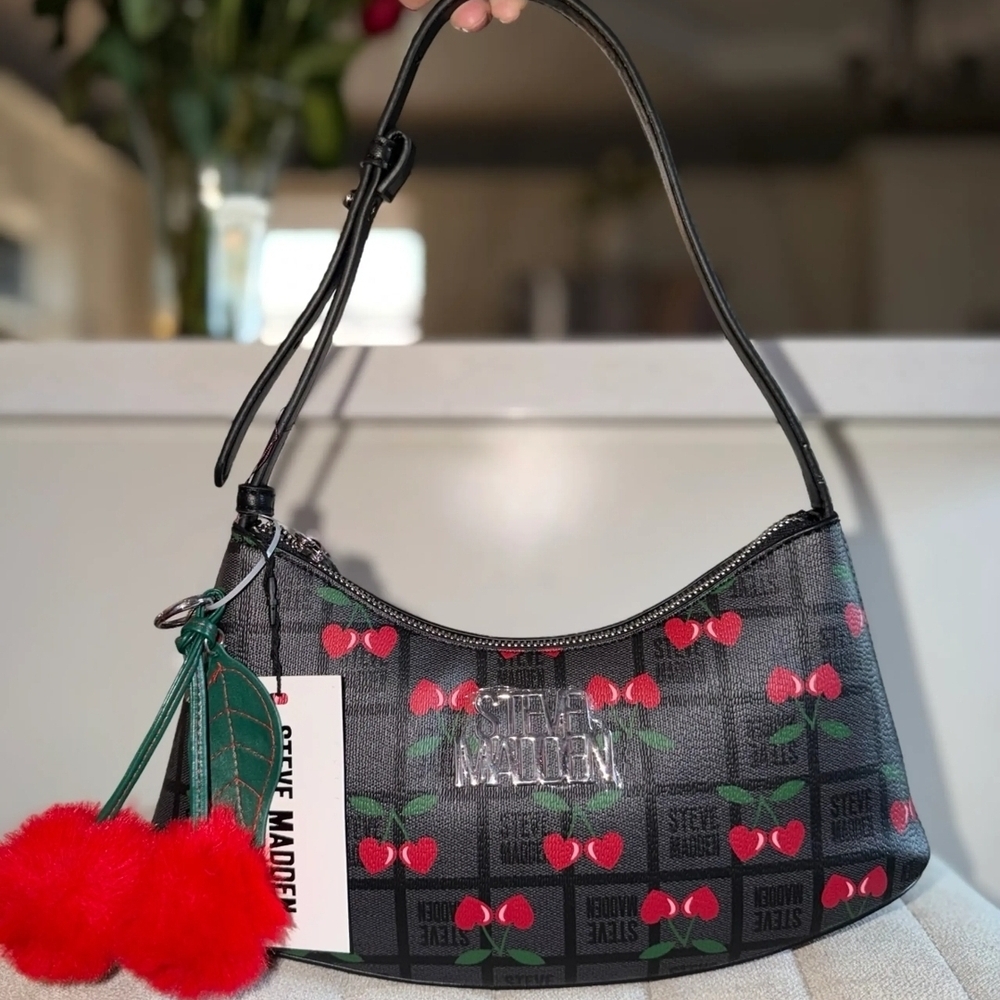 Steve Madden Black Cherry Shoulder Bag